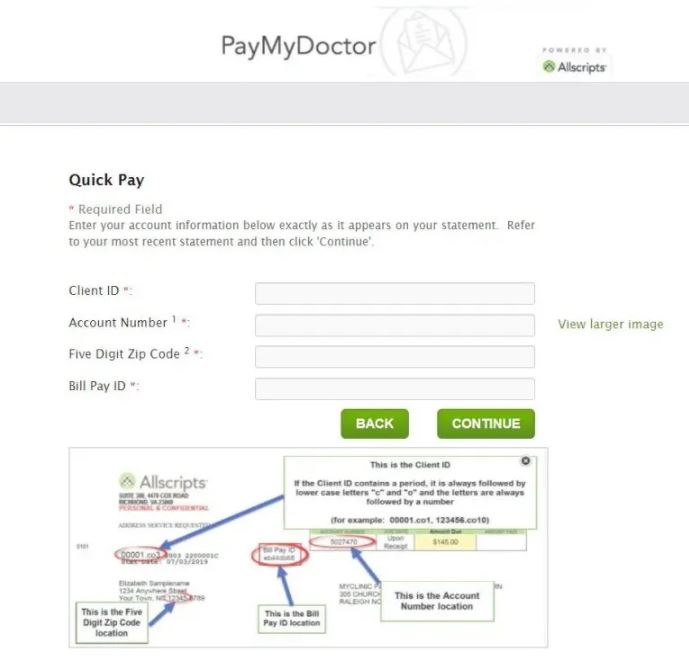 PayMyDoctor - Pay Medical Bill Online at www.PayMyDoctor.com 8
